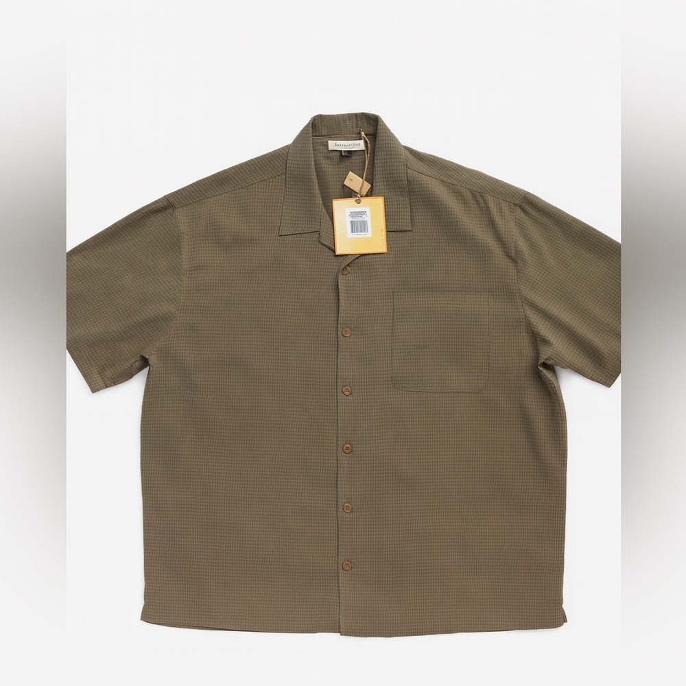 NWT Tommy Bahama Olive Checkered Shirt